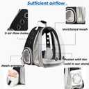 Lollimeow Cat Backpack Carrier, Pet Bubble Backpack, Supports up to 16 lbs