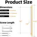 6 Pack 10 Inch Cabinet Pulls Brushed Brass Kitchen Cabinet Handles Zinc Alloy Drawer Pulls Solid Cabinet Hardware