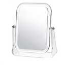 Foldable Make Up Mirror, Hand Mirror, Magnifying Mirror for Cosmetic Use, Stand Mirror, Mirror with Stand Acrylic, Transparent, 7.1 x 8.3 x 2.2 in