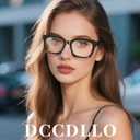 Reading Glasses for Women, Blue Light Blocking stylish high end Oversized Square Computer Readers Spring HingeBlack+Pink+Brown+1.5