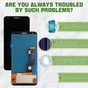 New TFT LCD Display Replacement for Pixel 3A XL G020C,G020G,G020F LCD Screen Digitizer Assembly Replacement with Upgraded Repair Tools Kit-NO Fingerprint Function