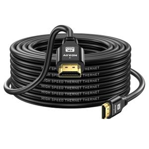 HDMI Cable 35ft, 4K@60Hz, 18Gbps High Speed HDMI 2.0 Cord, Ultra HD,Ethernet Audio Return,Video 4K,1080p,3D,Arc, HDR Compatible with Xbox,PS5/PS4,HDTV,Laptop ect(Black)