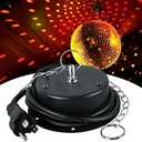 1.5 RPM Speed Disco Ball Motor Heavy Duty Mirror Ball Electric Slow Motor Rotator Supports 4'' - 16'' Mirror Balls for Dj, Family Party, Bands, Christmas Party