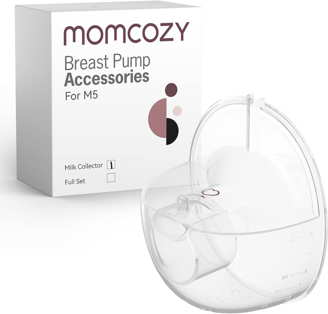 Momcozy M5 Milk Collector, Original M5 Breast Pump Replacement Accessories, 1 Pack