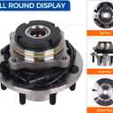 PAROD 515057 Front Wheel Bearing Hub Assembly Fit for 1999-2004 Ford F-250 Super Duty/F-350 Super Duty/F-450 Super Duty/F-550 Super Duty Passenger&Drive Side (4x4 8 Lug w/ABS)