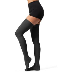 Thigh High Compression Socks,20-30 mmHg Closed Toe Compression Stockings for Men Women, for Varicose Veins, Edema, DVT, Large