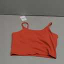 Lemedy Women Padded Sports Bra Fitness Workout Running Shirts Yoga Tank Top (Medium, Red Coral)