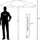 PICNIC TIME 5.5 Ft Portable Beach Umbrella, Lightweight UV Protection Sunshade with Tilt Pole & Carry Bag, Outdoor Canopy Umbrella for Beach, Sand, Pool, Patio, Camping, Travel, or Backyard Shade, (Navy Blue)