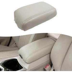 KBH Center Console Armrest Cover Replacement for Cadillac SRX 2010 2011 2012 2013 2014 2015 2016, Car Arm Rest Lid Upholstery, Vinyl Leather, Shale