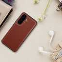 LETO for Samsung Galaxy A15 5G Wallet Case - Flip Folio Leather Kickstand - Credit Card Holder - Fashionable Flower Designs - Protective Phone Cover for Women and Girls - 6.5" - Dark Brown