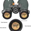 12x50 UHD Binoculars for Adults High Powered with Upgraded Phone Adapter - Large View, Lightweight, IPX7 Waterproof, BAK4 Prism - Binoculars for Hunting Bird Watching Cruise