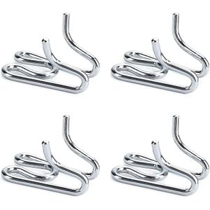 Dog Collar Extra Links Designed for Training Collars (4 Pack) Steel Chrome Plated Dog Training Collar Links (2.25mm, Silver)