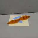 Short Synthetic Fiber Hair Lace Base Hands Tied Realistic Mustache for Adult Costume Theatrical Grade 1 Piece Fake Beard (Copper)