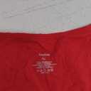 Womens Double Lined Scoop Neck Tank Tops Basic Slim Fit Sleeveless Shirts Y2K Summer Going Out Outfits (X-Large, Red)