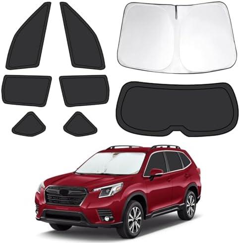 8pcs Car Window Shades Fit for Subaru Forester 2019-2024, Car Window Covers for Privacy, Full Sunshades for Forester Front Rear Windshield Side Windows to Block UV and Protect Privacy