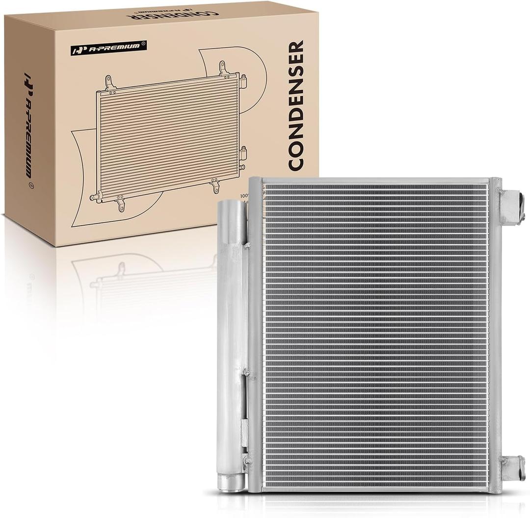 A-Premium Air Conditioning A/C Condenser Compatible with Chevrolet, GMC & Isuzu Models, W3500 W4500 W5500 Tiltmaster Forward, NPR, NQR, NRR