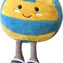 Cute Volleyball Stuff Soft Sports Stuffed Plush Pillow, Funny Plush Volleyball Gifts for Teen Girls Boys