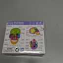 New Anatomy Skull Model 15 Parts Human Anatomy Exploded Skull Detachable Palm-Sized Mini Human Color Medical Skull Model,Medical Dental Clinic Teaching Equipment,Learning with Color Study Manual