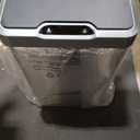EKO Mirage-T 50 Liter / 13.2 Gallon Touchless Rectangular Motion Sensor Trash Can, Brushed Stainless Steel Finish
