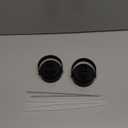 Straw Lid for Hydro Flask, Lids with Straw Compatible with Hydro Flask Wide Mouth 12/18/20/32/40 oz Water Bottles, Leak-Proof Drinking Cap with Replacement Straw, Durable Sport Bottle Lid Accessories (2 Pcs Black)