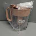Brita Metro Water Filter Pitcher 6-Cup Capacity, BPA-Free, Replaces 1,800 Plastic Water Bottles a Year, Lasts Two Months, Includes 1 Filter, Small - Pink