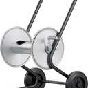 Hose Reel Cart with Wheels,Metal Heavy Duty Water Hose Reel Cart 200FT Hose Capacity,Garden Water Hose Carts Mobile Tools with 2 Wheels For for Garden Watering,Car Washing (Black)