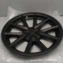 18" Blade Shaped Cyclone Hub Cover Replacement Car Cover Accessory, Compatible For Tesla 20-22 Models (Color : Knight Black)