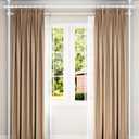 Tension Double Curtain Rods for Windows by EZFurni,31 to 83 Inch Wide, Adjustable No Drill Curtain Rods for Living Room,Bedroom,Decorative Window Treatment,Renter Friendly,39 to 130 Inch Height,White