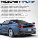 Rear Wickerbill Spoiler for 2024 2025 2026 Ford Mustang Carbon Fiber Look