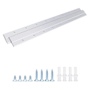 French Cleat Picture Hanger, Aluminum Z Hanger Interlocking Wall Mounting Bracket Hardware Kit Z Clips for Hanging Wall Painting, Mirrors, Panels, Artwork, Cabinet, Whiteboard (18 inch-1 Pair)
