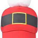 Red-Christmas-Hat Xmas-Baseball-Cap for Men-Women - Santa Adjustable Trucker Hat Unisex Holiday-Cap Winter Outdoor