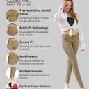 Hybrid & Company Women's Butt Lift Stretch Denim Jeans (Khaki)