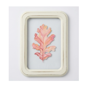 HH 11.8in Clear Wall Sign Leaf Red
