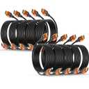 4K HDMI 2.0 Cable 10FT 10-Pack, High Speed 18Gbps HDMI Cord, Support 4K@60Hz & 2K@240Hz, HDR10, 3D, ARC, Dolby, DTS, HDCP 2.2 for PS5, Xbox, Switch, TV, PC, Monitor, Graphics Card