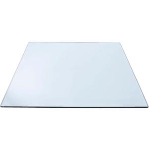 STONELITE FURNITURE Glass Table Top - 24" Square, 1/2" Thick Tempered Glass - 26 Pounds - Rounded Edge (24 Inch Square)