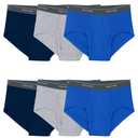 Fruit of the Loom Men's Underwear Briefs, Tag Free & Moisture Wicking, Assorted Color Multipacks 3XL