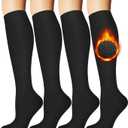 Warm Thermal Boot Socks for Women - Knee High, Winter, Running, Hiking, Gifts - Thick Socks for Cold Weather (Small-Medium)