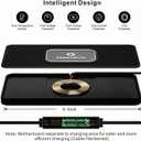 Wireless Car Charger Pad, REESTECQI 15W Wireless Charging Pad for Car Non Slip Phone Car Wireless Charger [40W Car Charger Included] for iPhone 17 16 15 14 13, AirPods 3/Pro 2, Samsung S26/S25/S24