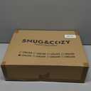 SNUG&COZY Luxury Goose Down Feather Pillow Inserts - 22x22IN, Double Layered Down-Proof Design, Ultra-Soft Cover, High Fill Weight, Pack of 2, White