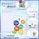 Teling 24 Pcs Science Party Favors Science Notebooks Bulk Mini Scientist Notepad Small Spiral Pocket Notebook for Student Back to School Gifts Lab Week Chemistry Class Reward Birthday Gift Bag Filler