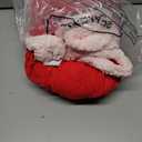 Paterr 7 Pcs Christmas Horse Accessory Set Xmas Santa Elf Horse Cape Halters Leg Wraps Hat Tack Costume Set (Red, Green)