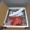 Furologee TV Stand for TVs up to 55 Inch, Entertainment Center with Open Storage Shelves, Media Console Table with Sound bar Shelf for Living Room, Bedroom, Rustic Brown