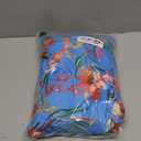 2024 Summer Women's Criss Cross Halterneck Sleeveless Floral Print Flowy A Line Maxi Dress Blue Red S