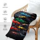 Jekeno Car Gifts Blanket for Man Son Brother Birthday Valentines Christmas Soft Cozy Plush Kids Teen Adults Throw Presents Decor for Classic Car Lovers Home Bedroom Living Room Sofa Couch 50"x60"