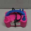 Balloon Pump Electric, Portable Automatic Dual Nozzle Inflator 110V 600W with Tying Tools for Birthday Gender Reveal Baby Shower Balloons Party Decorations (Rose Red)