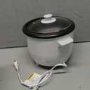 Aroma Housewares Aroma 6-cup (cooked) 1.5 Qt. One Touch Rice Cooker, White (ARC-363NG), 6 cup cooked/ 3 cup uncook/ 1.5 Qt.