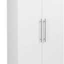 Prepac HangUps 30" Large Garage Cabinet, Bathroom Cabinet Wall Mount, Ideal for Garage, Kitchen and Laundry Organization 30" W x 72" H x 16" D, White