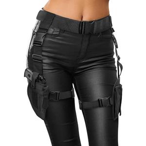 Black Widow Costume Accessories, Lara C. Holster Belt Outfit, Rider Leg Holster Strap, Tomb Swat Cop Accessories For Women