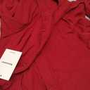 Matunana Womens Long Sleeve Tops Fall Lightweight Cardigan Cropped Going Out Shirts Ribbed Button Down Cute Trendy 2026 (Large, Red)