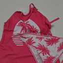 Women's Two-Piece Tankini Set Cow Skull with Leopard Print Sets Swimwear Tankini Top Sets Swimwear,  Size XL